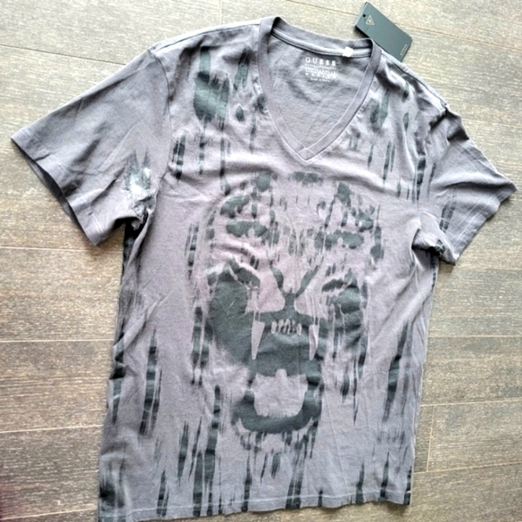 Guess Cheetah Cotton T- Shirt - Picture 2 of 7